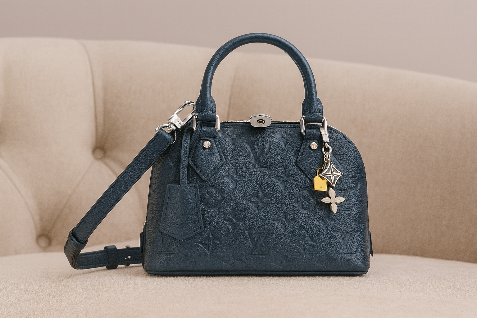 Louis Vuitton Alma BB Leder Replica