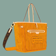 Louis Vuitton Neverfull Inside Out MM mit Schulterriemen (Monogram/Jaune Safran) Replica